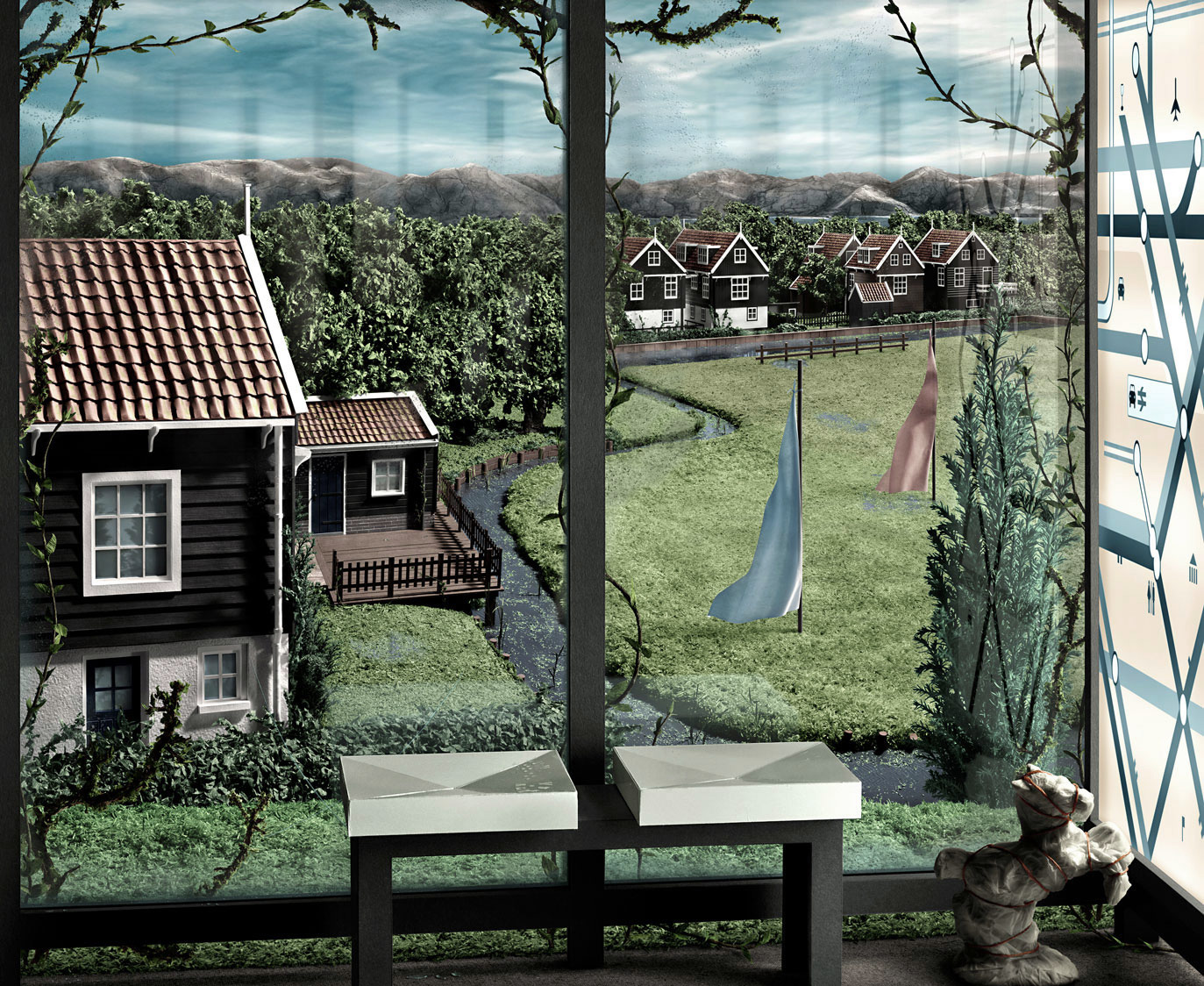 artwork by Tanya Vogelzang called " a View to remember"