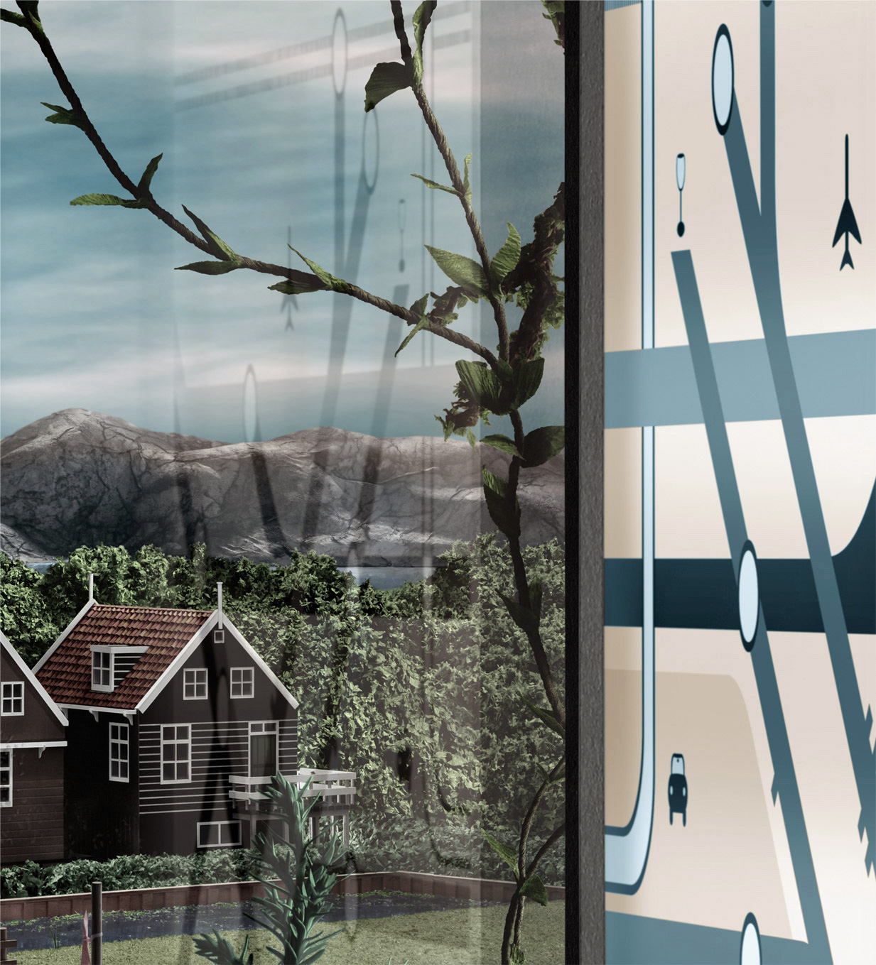 artwork by Tanya Vogelzang a View to remember, detail