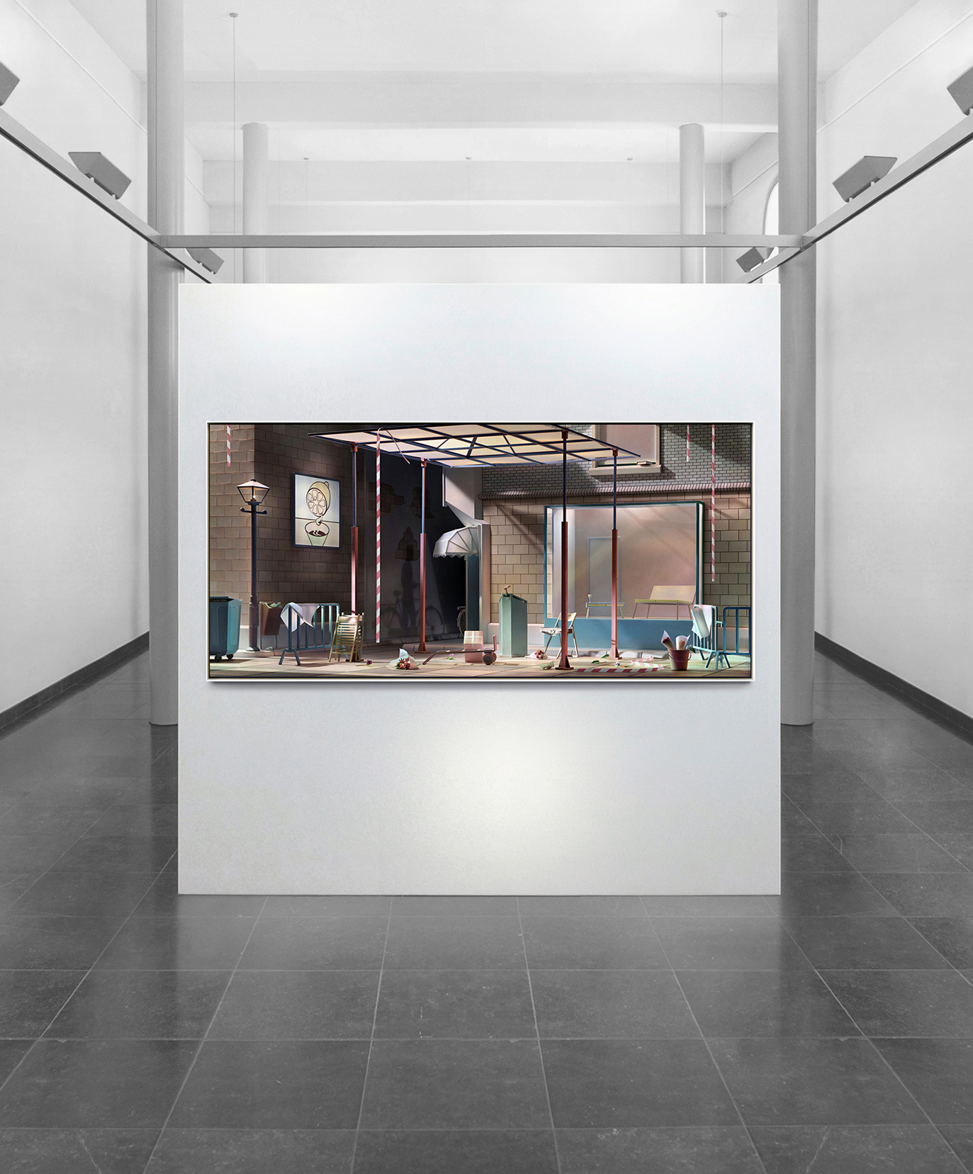An artwork exhibit by Tanya Vogelzang called "By invitation only"